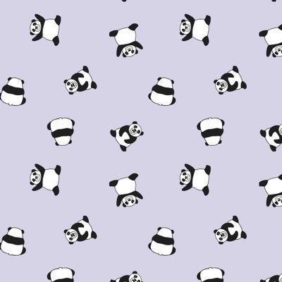 Панды на светло лиловом