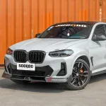 Карбоновая губа переднего бампера для BMW X3 G01 Рестайлинг 2022-2023 / X4 G02 Рестайлинг 2022+ БМВ
