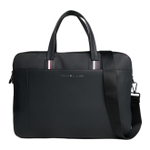 Tommy Hilfiger Polyurethane Shoulder Bag, Crossbody Bag, Handbag, Laptop Bag Men"s Black