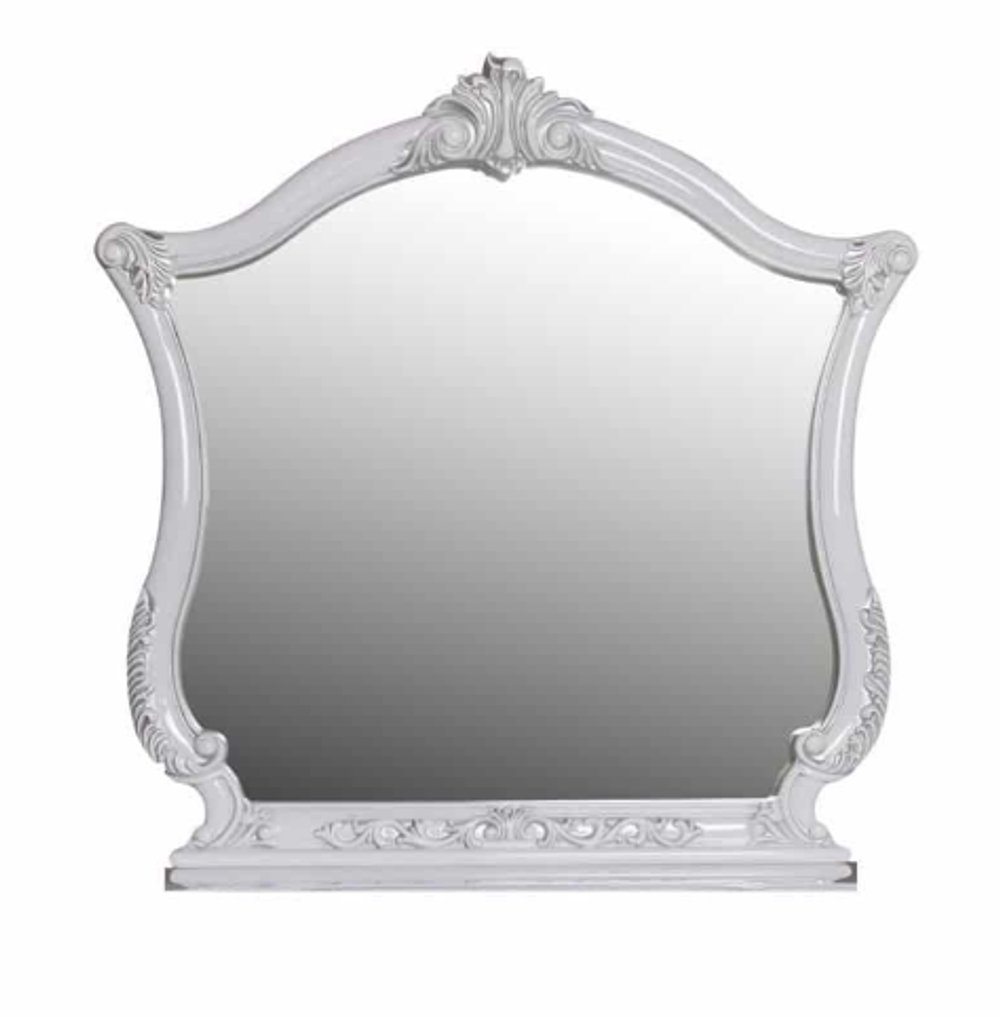 Зеркало «Касандра» белое серебро