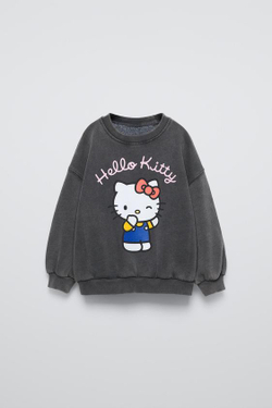 ZARA ТОЛСТОВКА HELLO KITTY©, АНТРАЦИТОВО-СЕРЫЙ