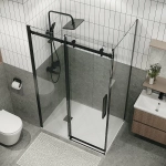 Душевой уголок Grossman Classic 120.K33.04.1280.21.00 120x80 стекло прозрачное/профиль черный матовый