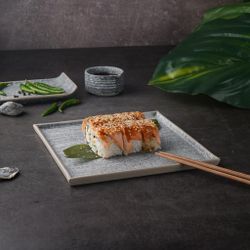 Тарелка 20*20 см h1,2 см квадратная Stone Untouched Taiga P.L. Proff Cuisine [1]