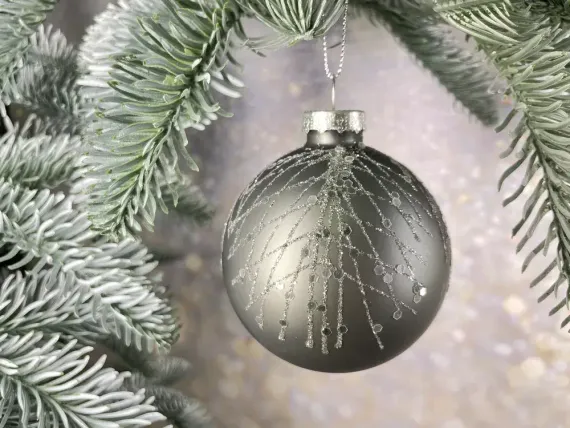 Набор стеклянных шаров Новогодняя поземка 70 мм., 18 шт., нежно-голубой, Christmas DeLuxe (86792)