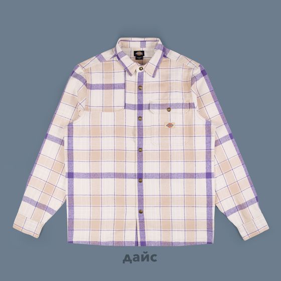 Рубашка мужская Dickies Nimmons Plaid Long Sleeve Shirt артикул:WLR19NCG - купить в магазине Дайс