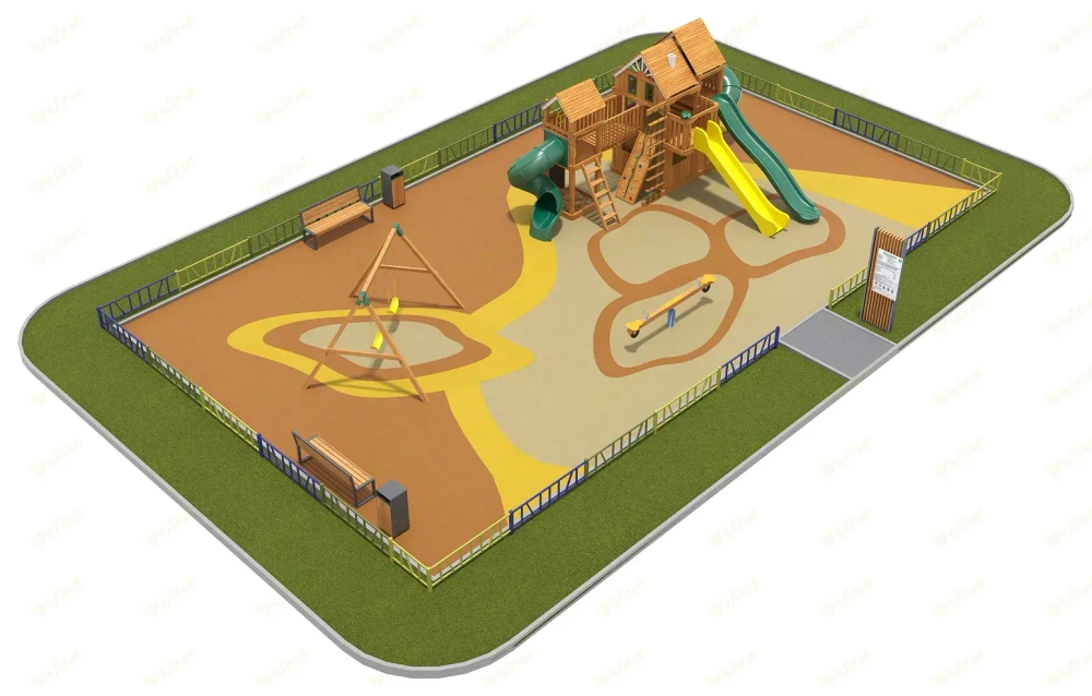 Детская площадка IgraGrad Великан 4 макси для общественных мест. ЦЕНА ПО ЗАПРОСУ