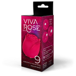 Малиновый вибростимулятор в форме бутона розы (Цвет: малиновый)