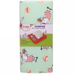 Коврик для сушки посуды 38*50см «Поваренок» мятный