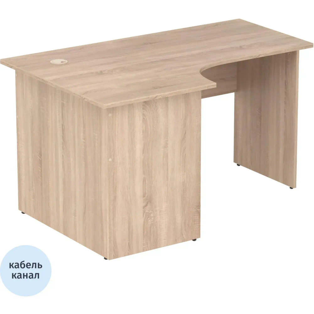 Стол эргономичный Easy One LT 22/16 левый (1400x900x740 мм) Дуб Сонома П/Н