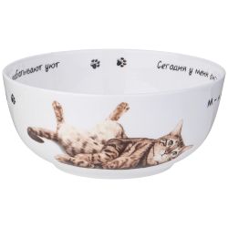 САЛАТНИК-ТАРЕЛКА СУПОВАЯ LEFARD "БЕРИ КОТА" 750 МЛ 15,5*6,5 СМ (КОР=36ШТ.)