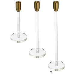 GAEM Подсвечник, L8 W8 H32 см