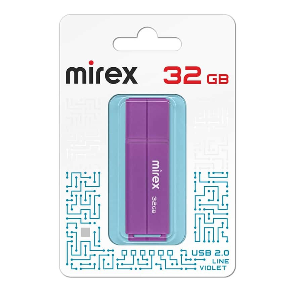 USB карта памяти 32ГБ Mirex Line Violet (13600-FMULVT32)