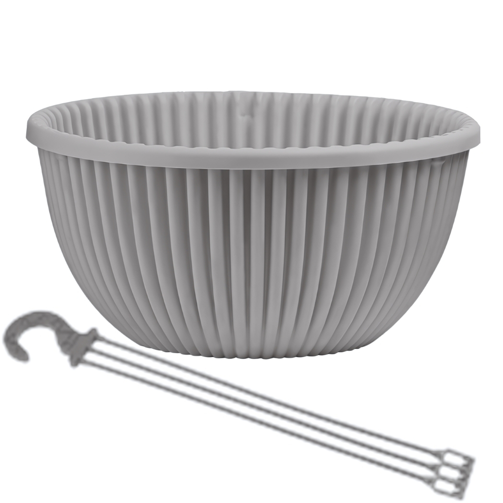 Кашпо Подвесное (6л.) "Верде" Цв. Серый жемчуг