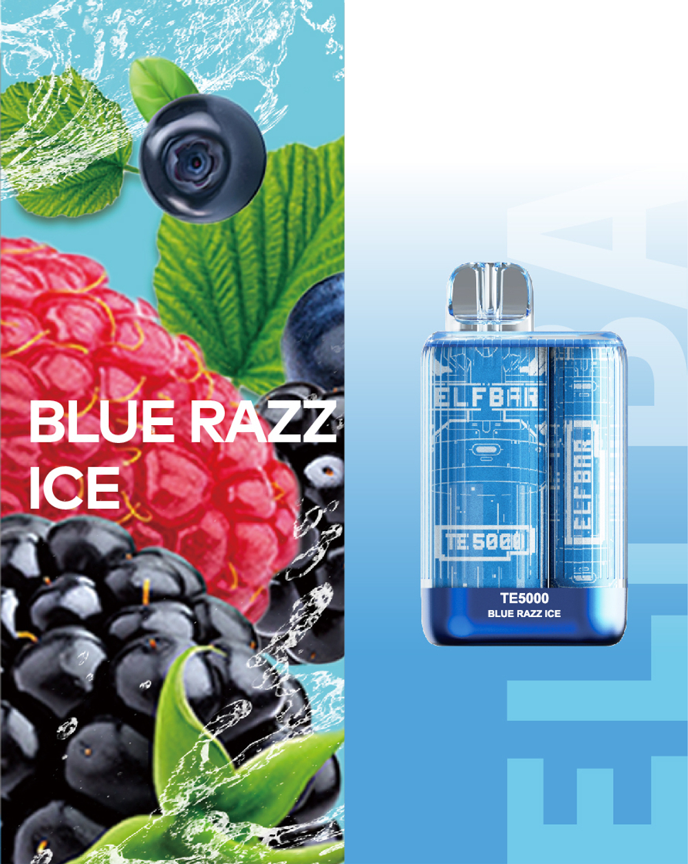 Elf Bar ТЕ5000 - Blue Razz Ice (5% nic)