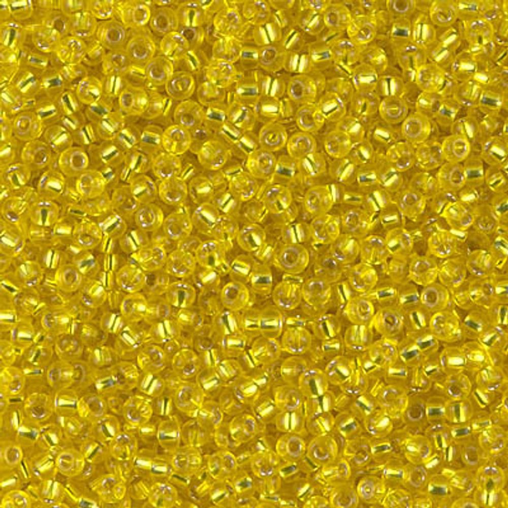 Miyuki Seed Beads 11/0 Yellow Silver Lined  SB0006