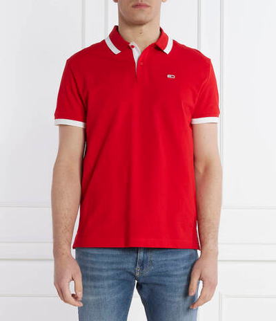 Поло TJM REG SOLID TIPPED Tommy Jeans - красный(DM0DM18313)