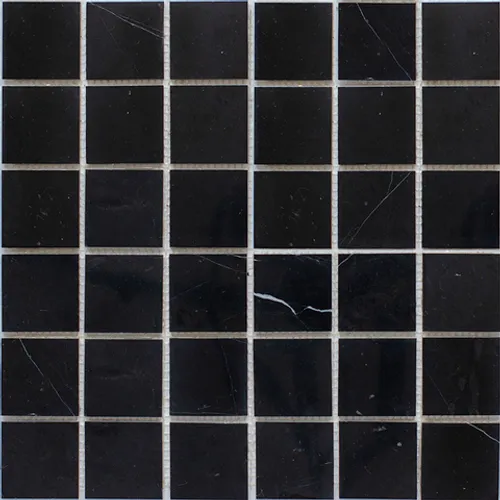 Мозаика 48X48 Black Polished натуральный мрамор