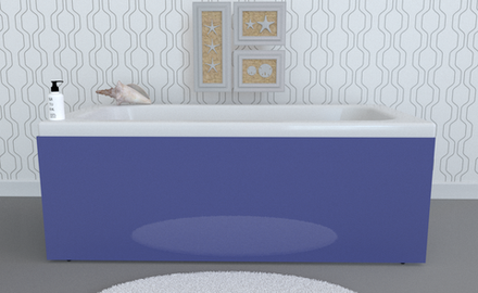 Экран под ванну глухой TR-10-044 синий  глянец