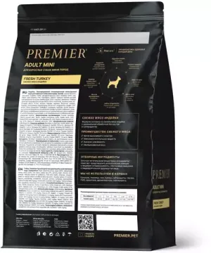 Сухой корм Premier индейка для собак мелких пород