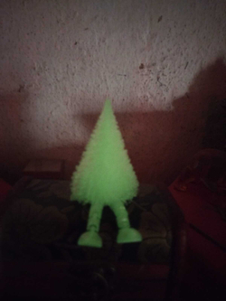 Новогодний подарок 3Д печать Ёлочка с подвижными ножками светящаяся в темноте