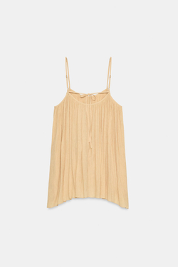 ZARA МИНИ-ПЛАТЬЕ ФАКТУРНОГО ОБЪЕМНОГО КРОЯ, ЦВЕТ ЖЖЕНОГО АПЕЛЬСИНА