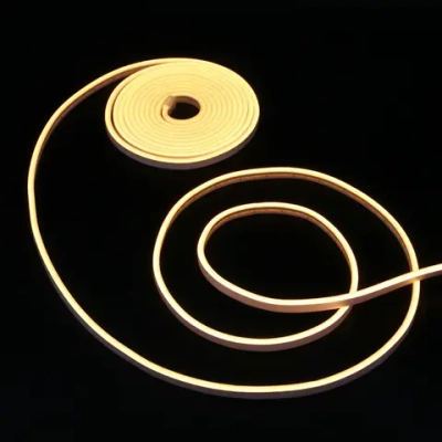 Гирлянда для дома Лента светодиодная NEON 5 м* 10мм, 600 ламп LED, 1 реж, степень защиты IP20, Теплый белый