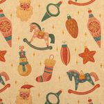 Бумага упаковочная новогодняя "Christmas Kraft", 70х100 см, 10 дизайнов ассорти, ЗОЛОТАЯ СКАЗКА, 592053, 1шт