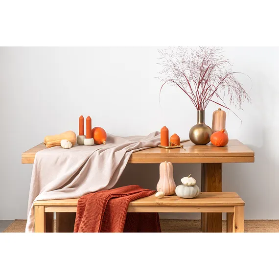 Свеча декоративная оранжевого цвета Edge 25,5 см