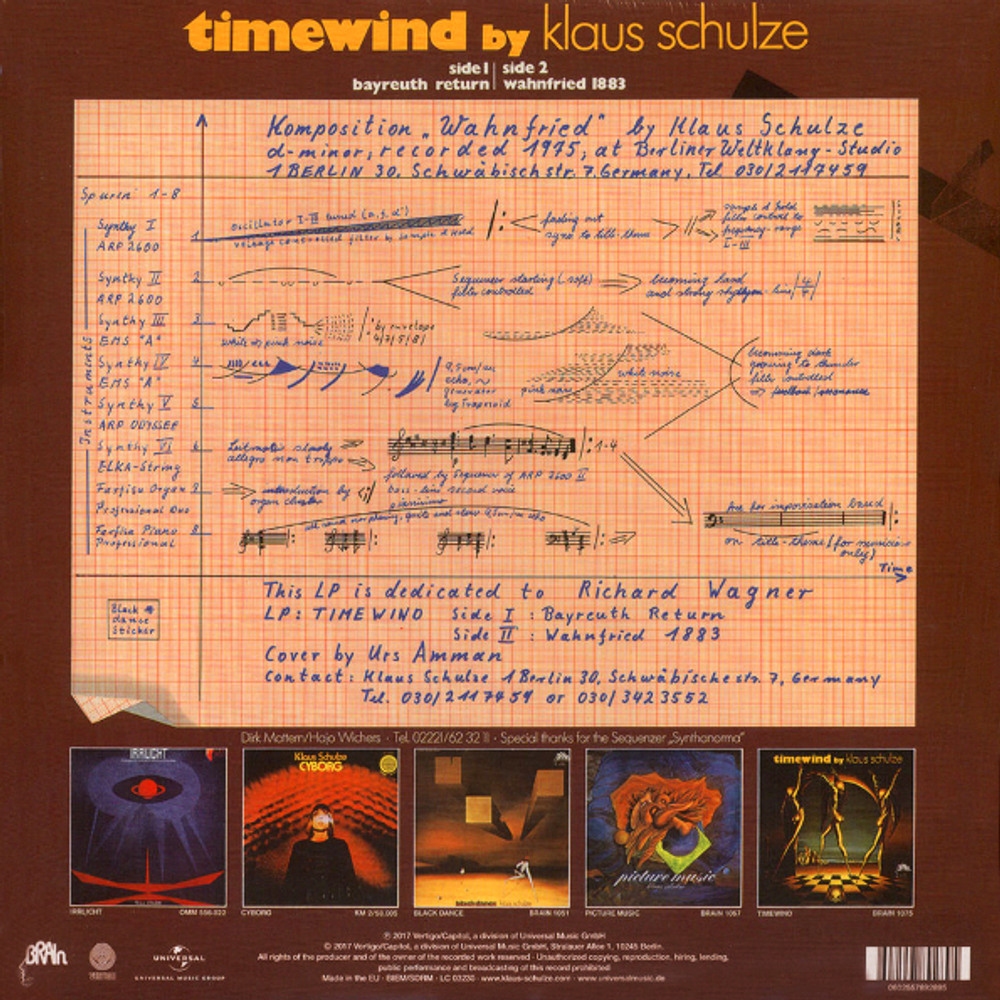 Klaus Schulze / Timewind (LP)