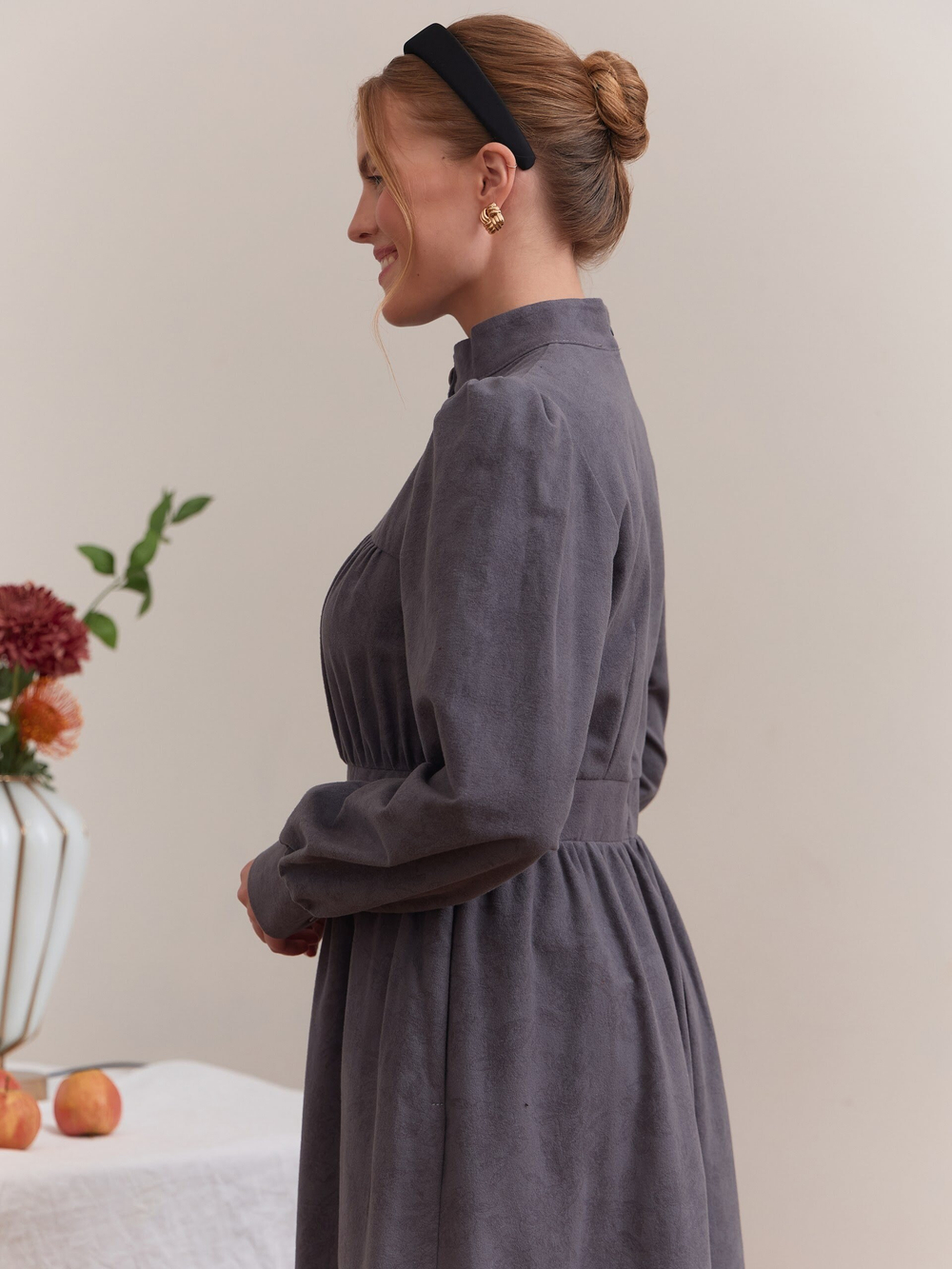 Платье с оборками