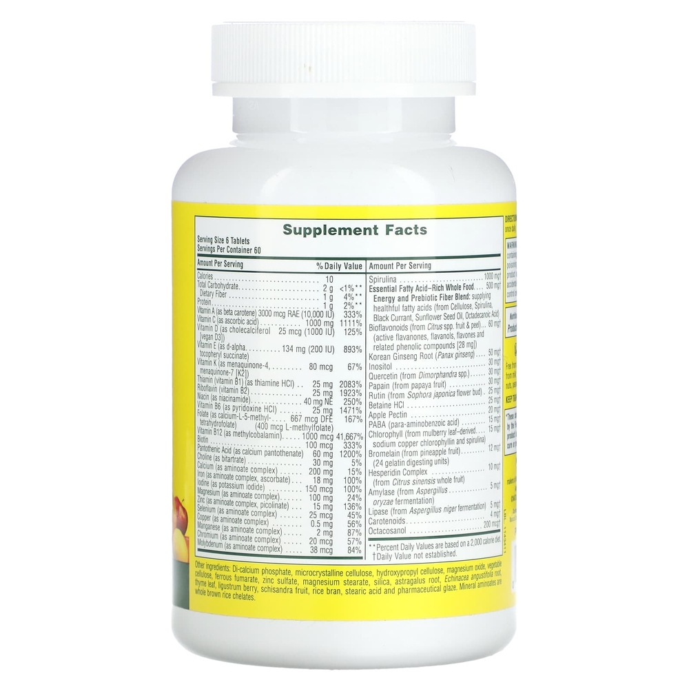 NaturesPlus, Source of Life, оригинальные мини-таблетки, мультивитаминная и минеральная добавка, 360 таблеток