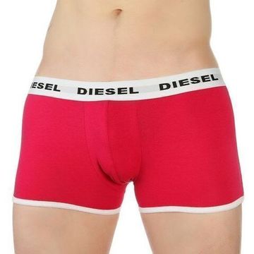 Мужские трусы боксеры розовые  с белой резинкой Diesel