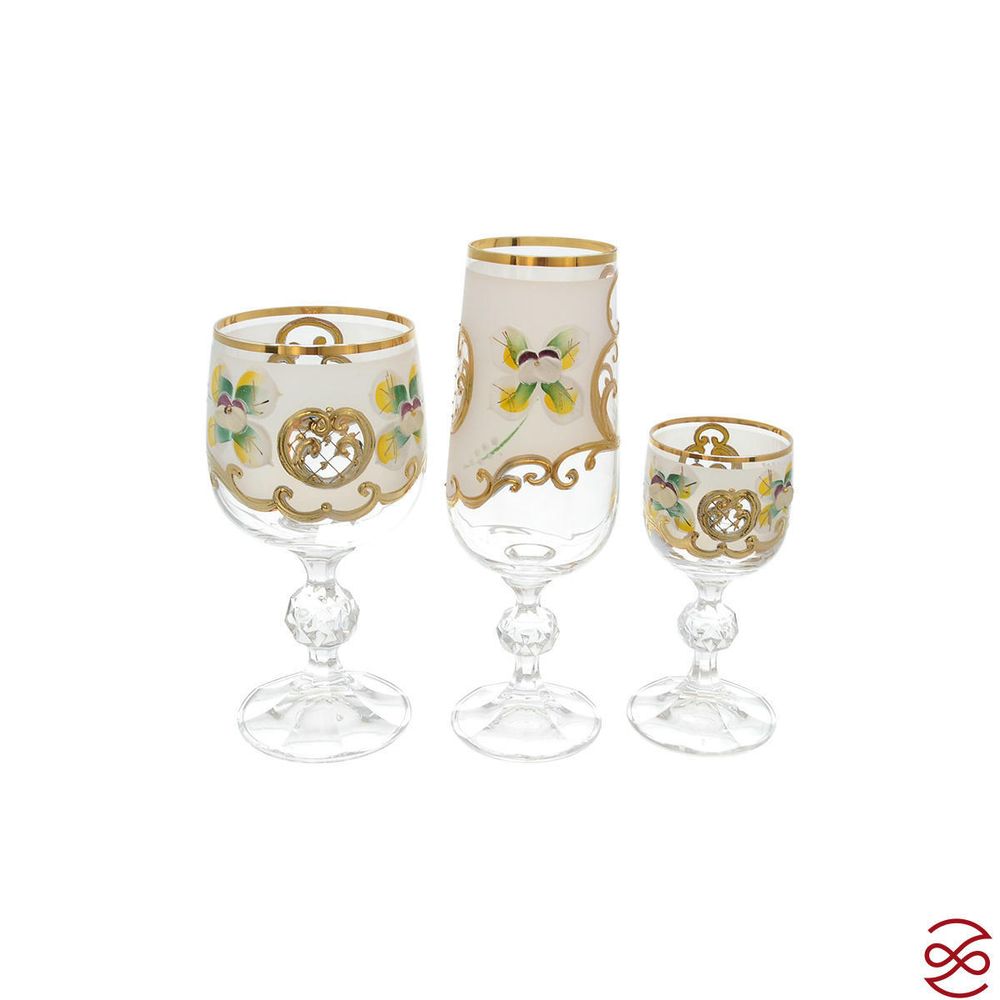 Клаудия набор фужеров Богемия AS Crystal 18 предметов