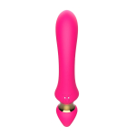 Розовый изогнутый вибромассажер 21,1см I-Moon Vibrator MY-225
