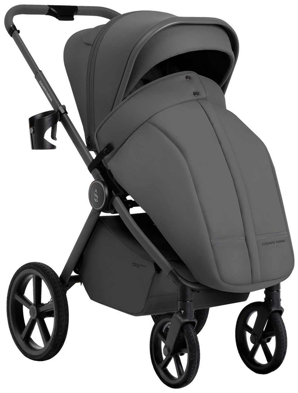 Коляска 3 в 1 Sweet Baby SBL Elegante Therma Colore + автокресло Premier Grey Dark Grey