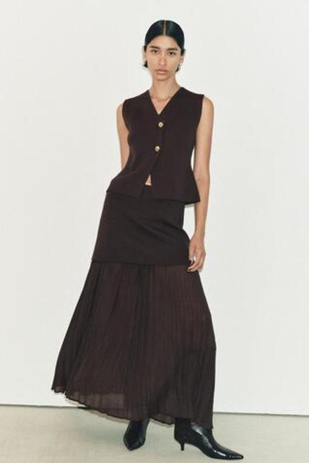 ZARA САПОГИ НА КАБЛУКЕ КИТТЕН ХИЛЛ, БОРДОВО-КРАСНЫЙ
