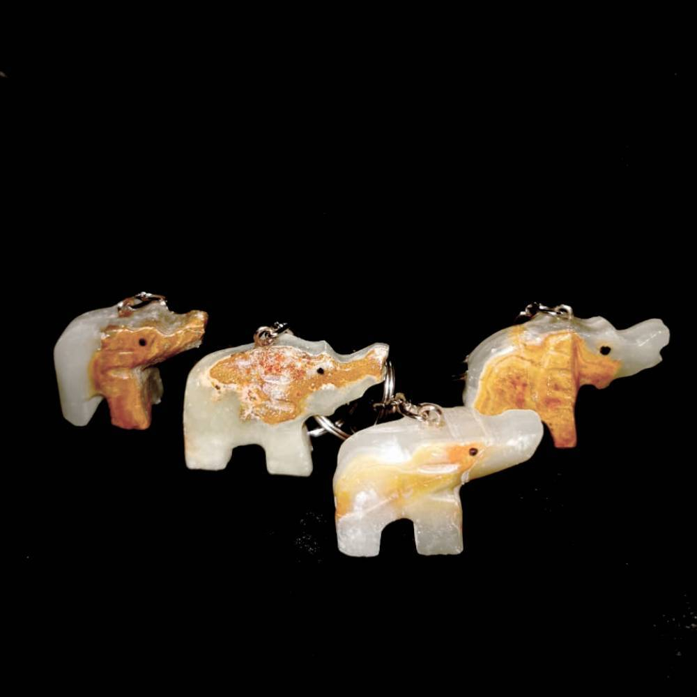 Брелок "Слоник" оникс асс.