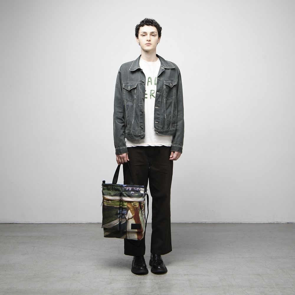 Шоппер Good Local Shopper Девушки на мосту (Эдвард Мунк) зеленый