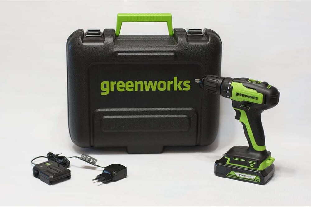 Дрель аккумуляторная GREENWORKS GD24DD35 24 V c акк и з/у   3704007UA
