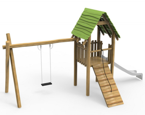 Игровой комплекс Хижина с качелью Тип 1 895.04 исп.1