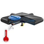 Бак для душа «Роса» 200 л с подогревом, с лейкой, с уровнемером Полимер-Групп(1030x1030x350см;11,5кг;черный) - арт.559256