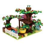 Конструктор блочный Аусини Мир чудес "Большой сад" 413эл. коробка 24706