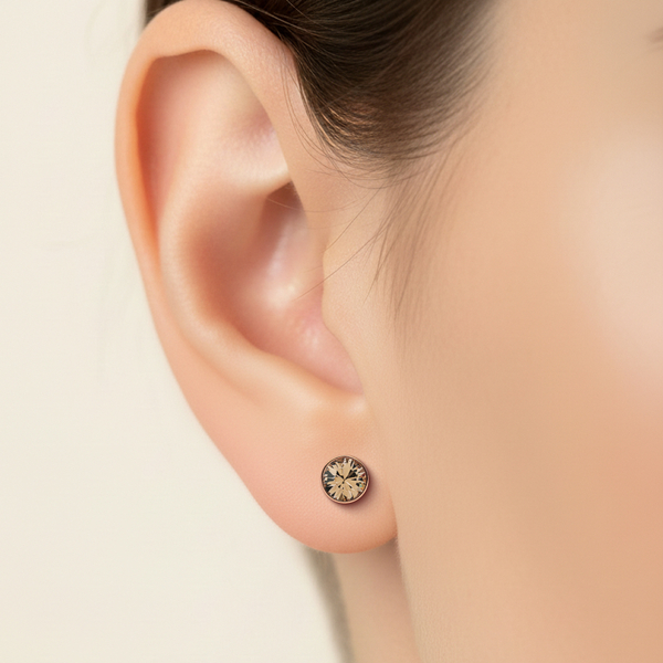 Серьги пусеты Fiore Luna Greige SWE297 GR RG