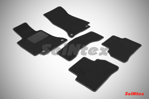 Ворсовые коврики LUX для Mercedes-Benz C-Class W205 2014-2021 Seintex.86286