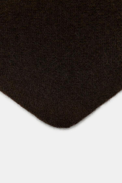 ZARA БАНДАНА ИЗ СМЕСОВОЙ ШЕРСТИ, КОРИЧНЕВЫЙ