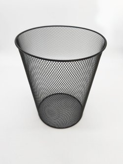 Корзина для бумаг, 9л, металлическая, черная