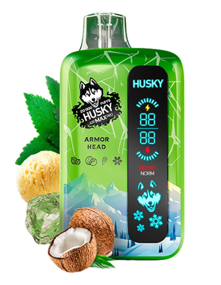Одноразовая электронная сигарета Husky Air Max Pro - Armor Head (20000 затяжек) Одноразовая электронная сигарета Husky Air Max Pro - Armor Head (20000 затяжек)