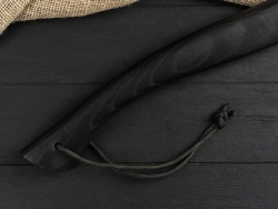 Большой кованый топор, рукоять черный мореный ясень