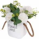 Цветочная композиция «Мечта» 10*20см Хризантемы белые