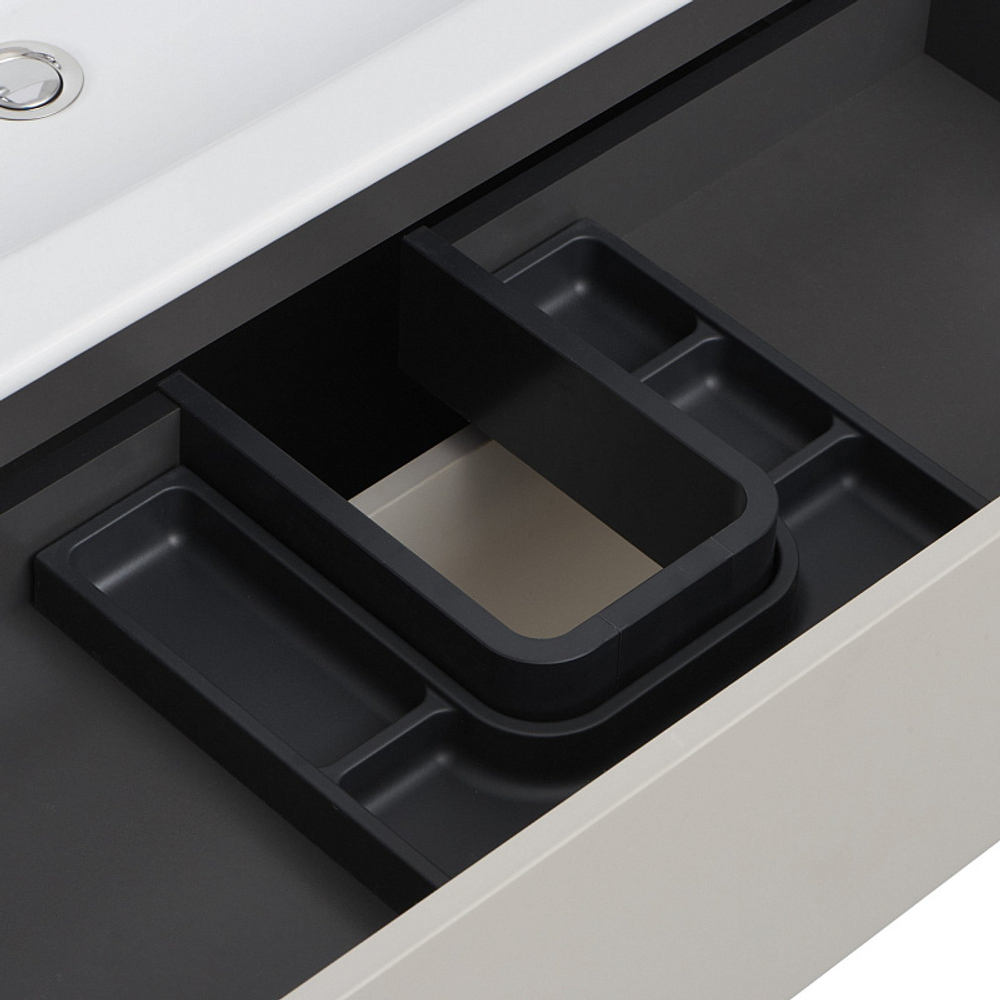 Тумба под раковину AQUATON Сохо 75 подвесная, Слэйт\Галька серая (1A258101AJ9A0)